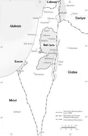 Batı şeria harita